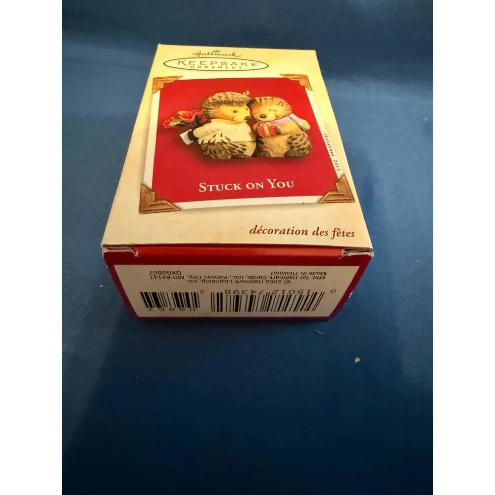 Hallmark Keepsake Stuck on You Porcupine Couple Ornament 2003 Tammy Haddix‎